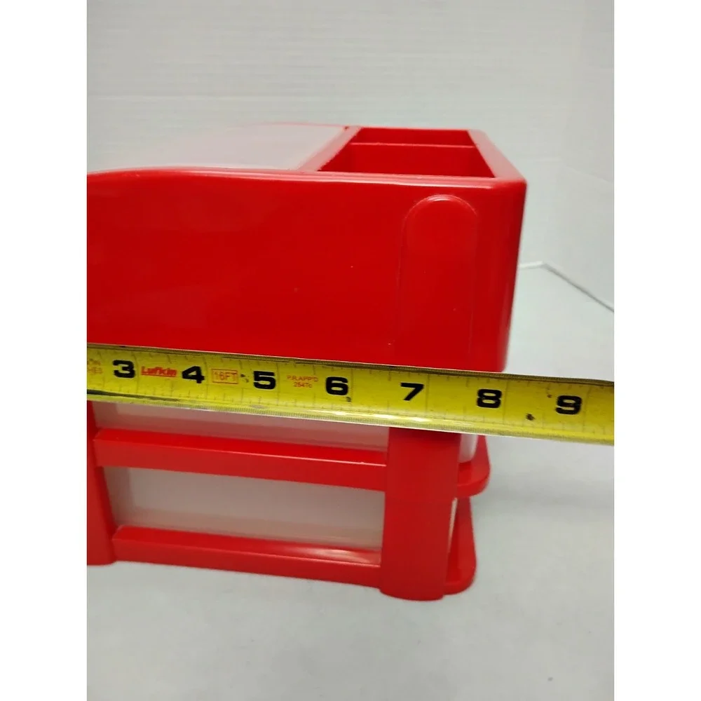 VTG Little Tikes Rubbermaid 3A98 2-Drawer Storage Organizer Art Craft Supply SEE